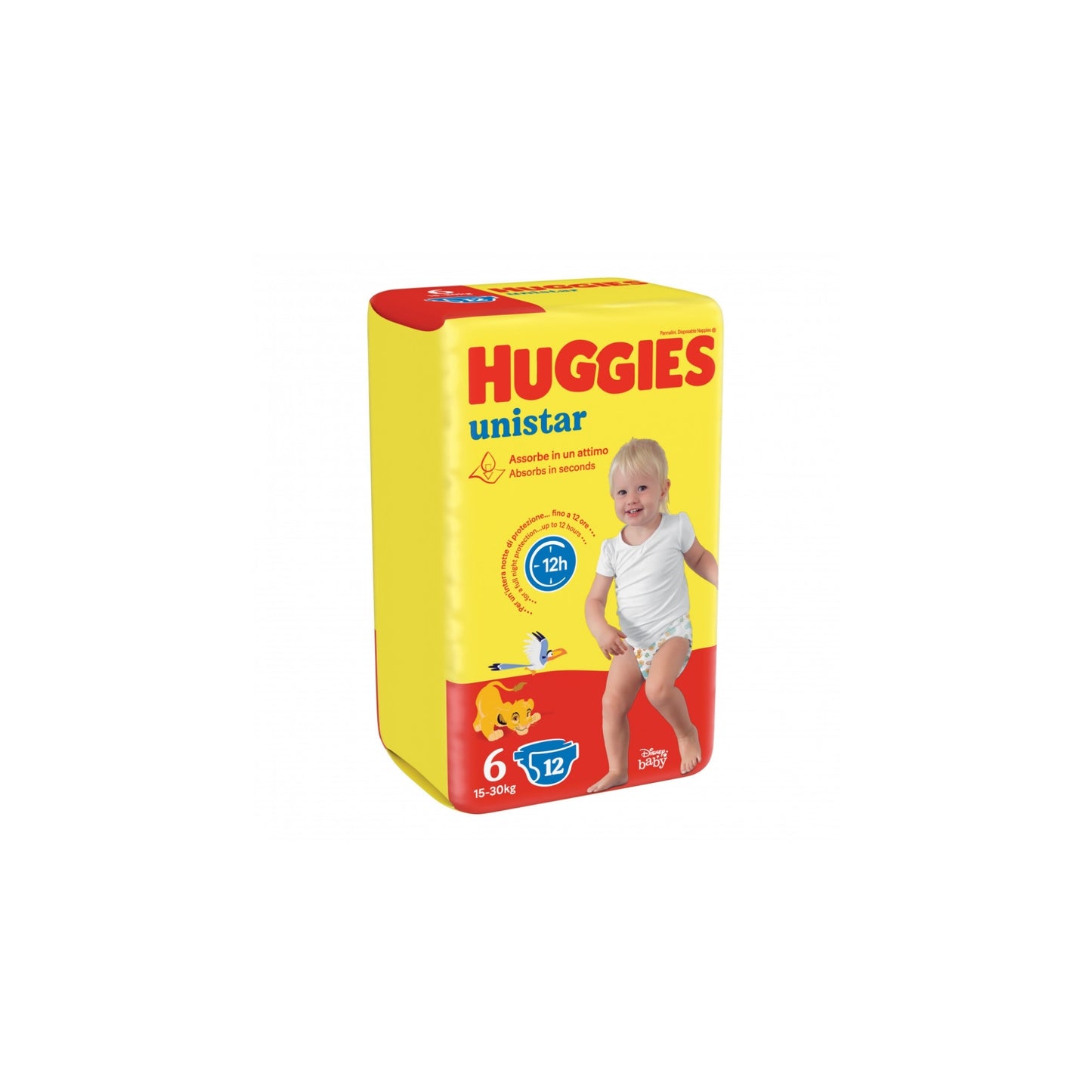 Pannolini Huggies Unistar - Pacco Singolo (Taglie 3, 4, 5, 6)