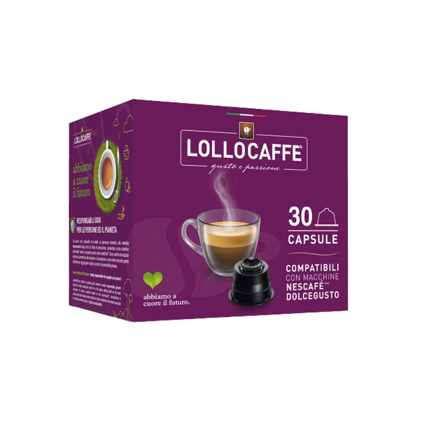 Caffè Lollo - Miscela TRAVOLGENTE (30 Capsule compatibili Dolce Gusto)