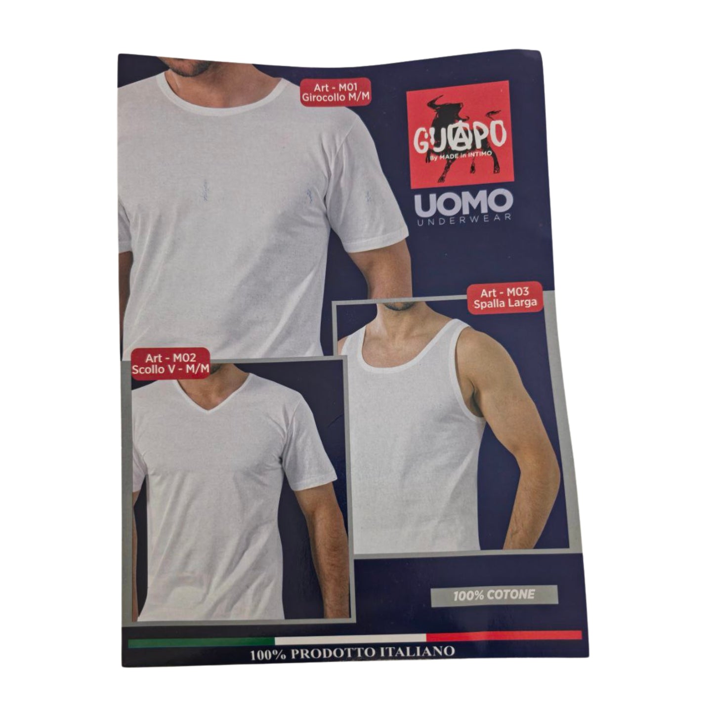 Maglia Intima "Guapo" 100% Cotone - Scegli il modello (Made in Italy)
