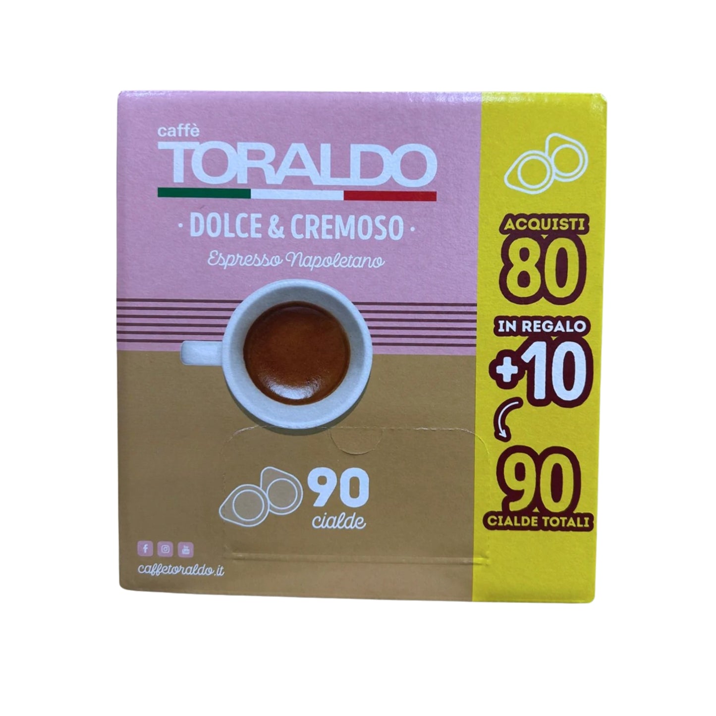 Caffè Toraldo  miscela Dolce & Cremoso 80 cialde + 10 in regalo