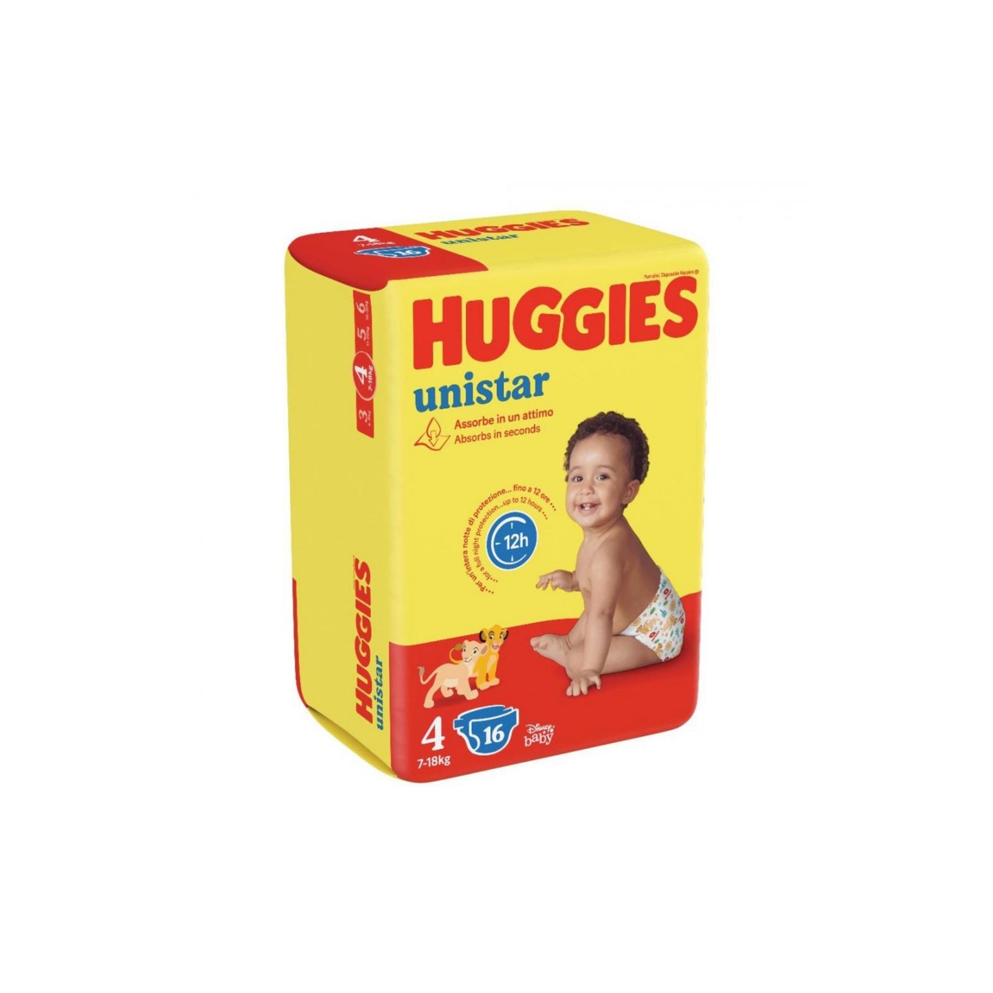 Pannolini Huggies  Unistar - Pacco Singolo (Taglie 3, 4, 5, 6)
