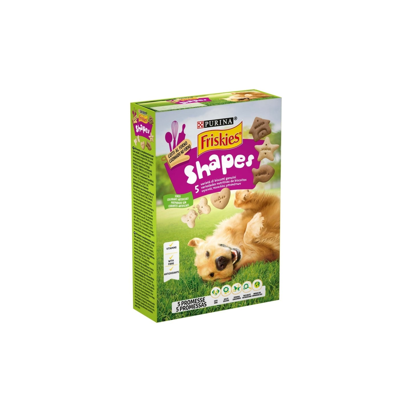Biscotti Friskies 5 Shapes - Snack Assortiti per Cani (Purina)