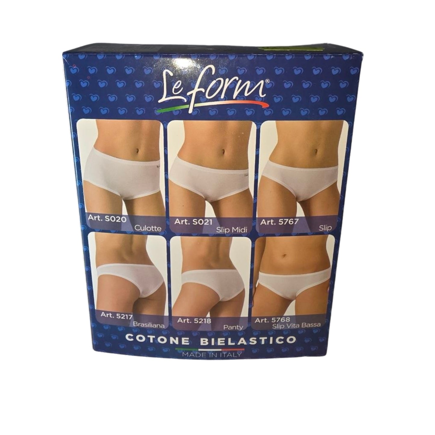 Set 3 Pezzi Intimo Donna "Le Form" in Cotone Bielastico (Made in Italy)