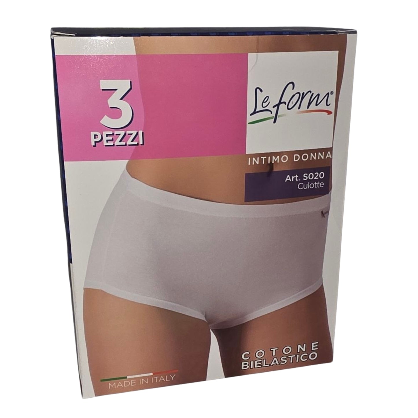 Set 3 Pezzi Intimo Donna "Le Form" in Cotone Bielastico (Made in Italy)