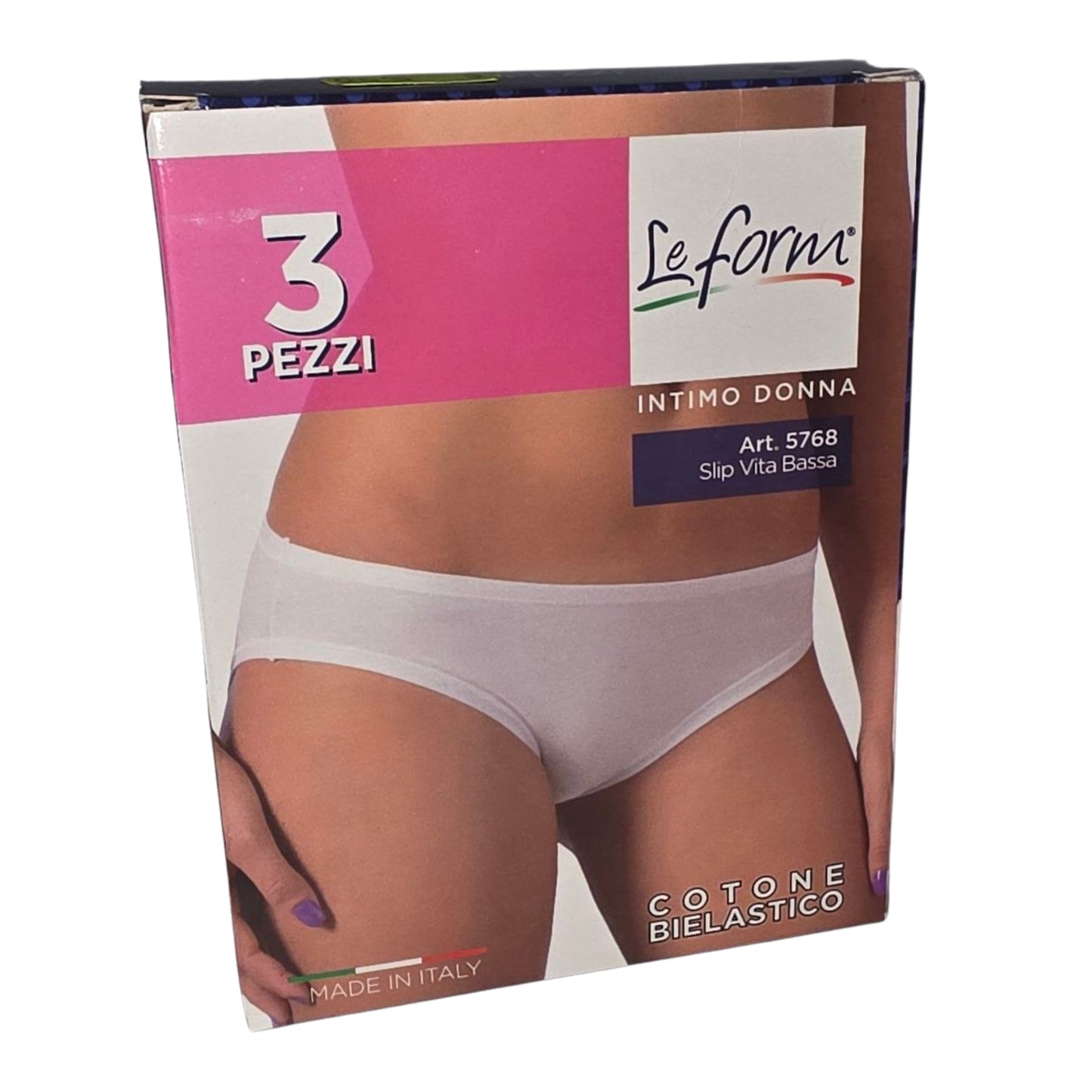 Set 3 Pezzi Intimo Donna "Le Form" in Cotone Bielastico (Made in Italy)